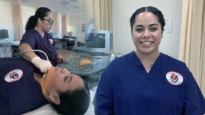 ultrasound technician smiling